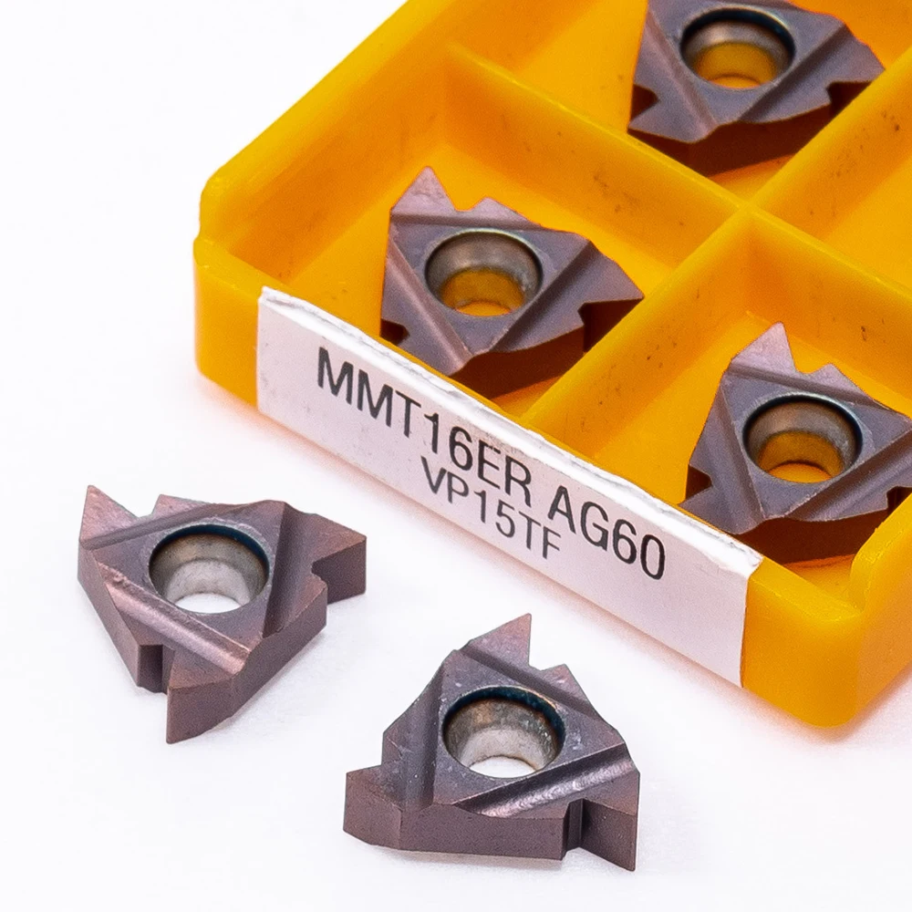 MMT16ER AG60 VP15TF UE6020 US735 초경 인서트 나사 선삭 공구 MMT 16ERAG60 CNC 절삭 선반 공구 밀링 커터