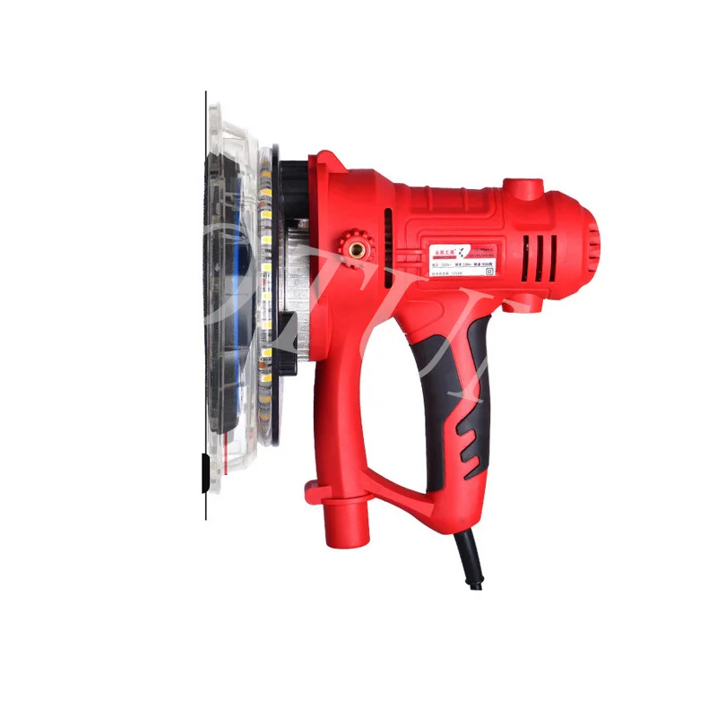 Wall Putty Polisher Machine Adjust Speed Drywall Sander Dust-free Wall Polishing Grinding Led Light