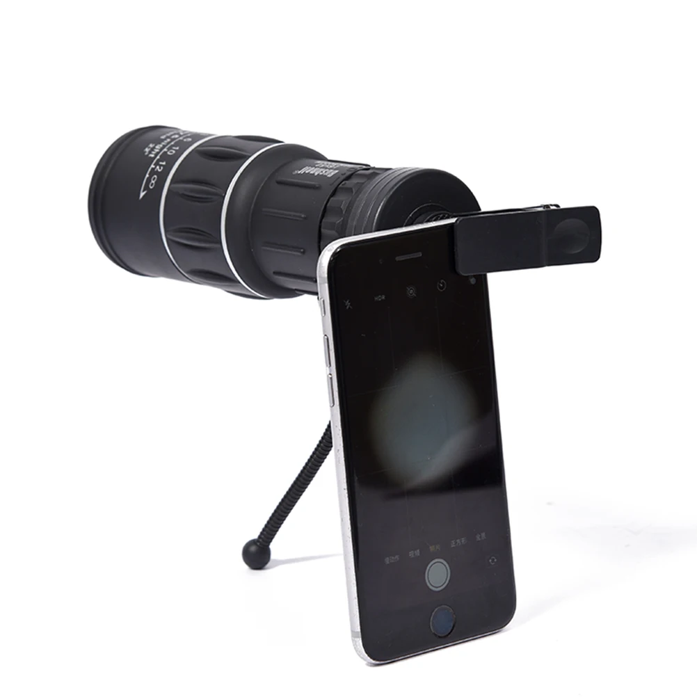 

1Pcs Monocular Telescope Black Compact Portable Outdoor Use High Magnification Single-Tube Telescope for Travel Hiking Sports