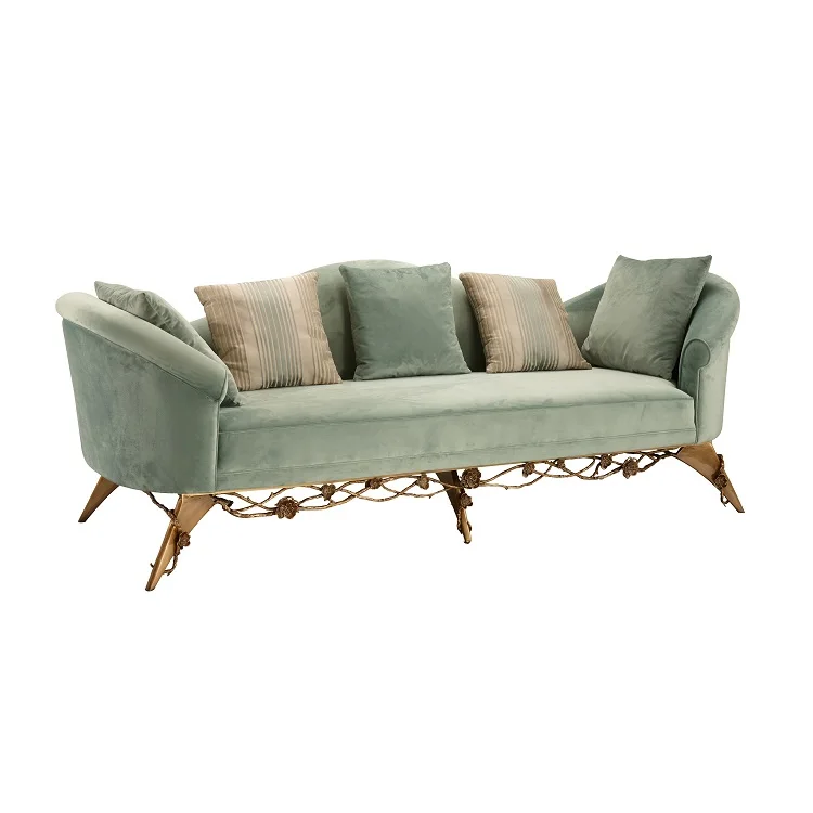 

Modern Shehua Cast Copper Fabric Sofa