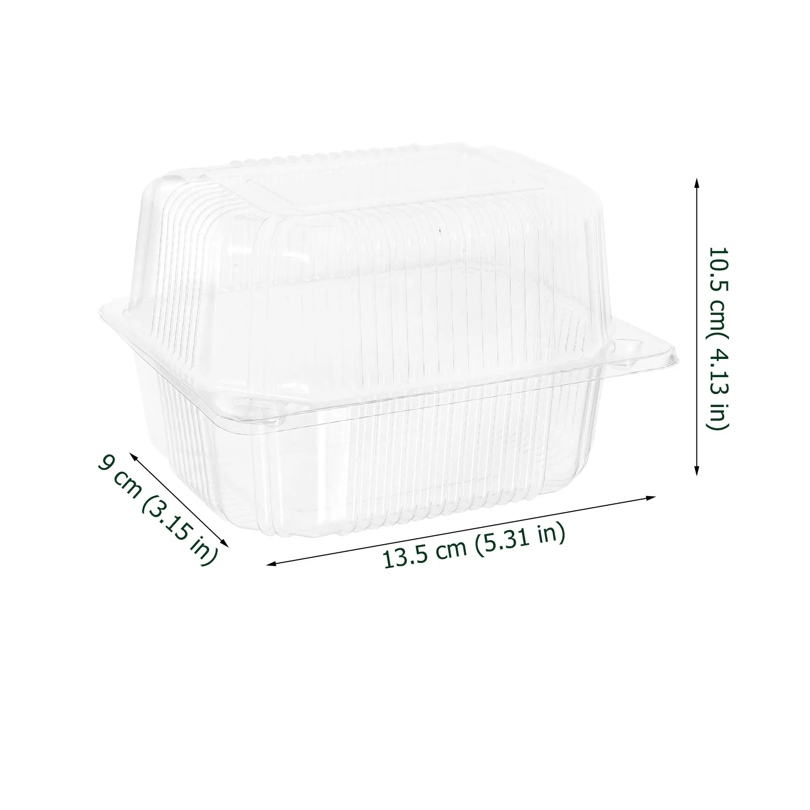 50Pcs Small Clear Cake Boxes Cupcake Containers Dessert Boxes with Lids for Events Celebrations Bakery Freshness Moisture