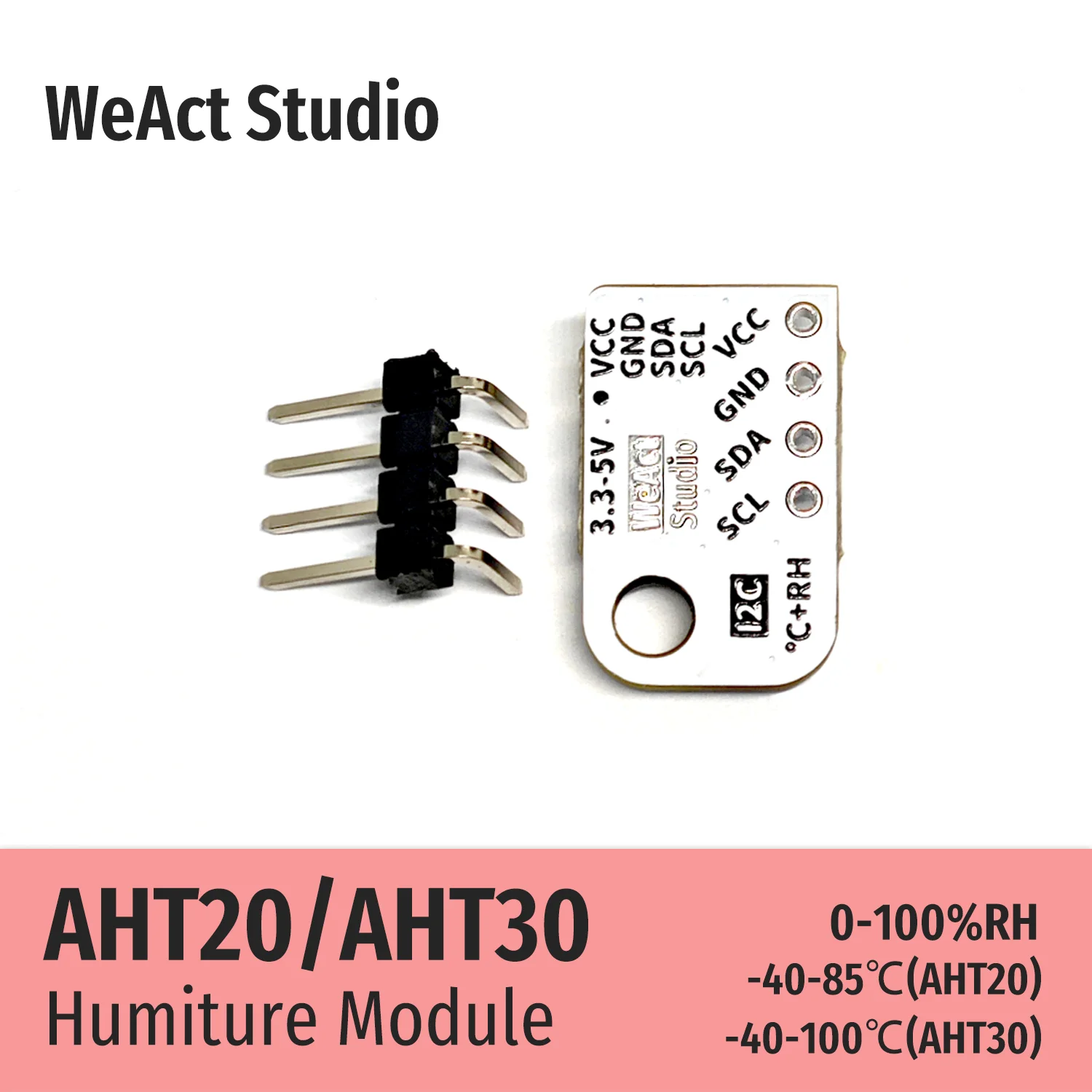 WeAct Digital Temperature And Humidity Sensor AHT20-F AHT30 AHT20 Module Mini