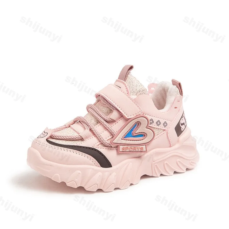 أحذية رياضية للأطفال 2025 شتاء دافئ مريح في الهواء الطلق أحذية قطنية موضة مضادة للانزلاق الفتيات حذاء كاجوال أحذية رياضية للجري #6