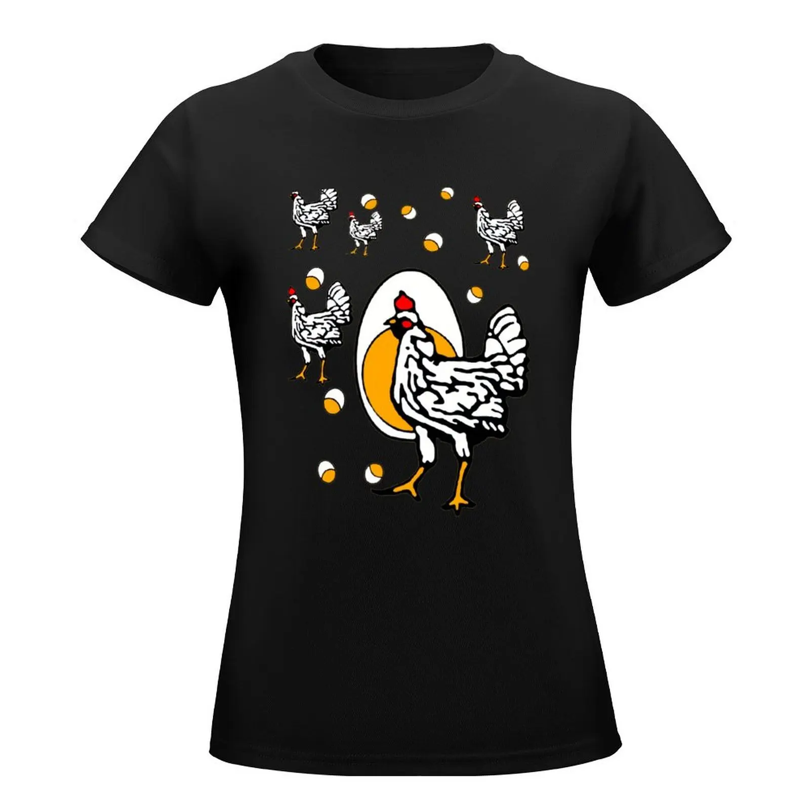 Roseanne Chicken T-Shirt oversized lady clothes cute clothes t-shirts for Women pack