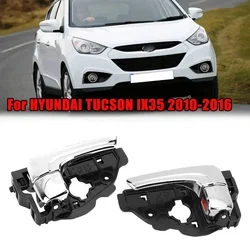 Car Interior Door Handle for Hyundai Tucson IX35 2010-2016 Front & Rear Inner Handle Replacement 82610-2S000 82620-2S000