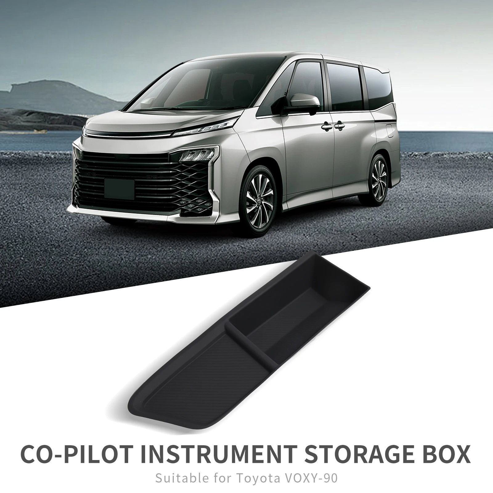 

for Toyota Voxy 90 Series 2022-2024 Co-pilot Dashboard Storage Box Tidying Phone Organizer TPE Car Accessories
