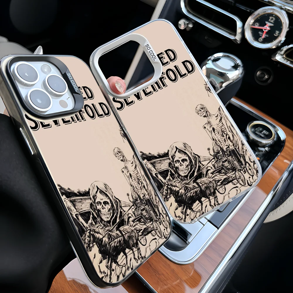 

Чехол для телефона Epc A- Avenged Sevenfold IMD для iPhone 16, 15, 14, 13, 12, 11 Pro Max Plus, цветной серебристый чехол