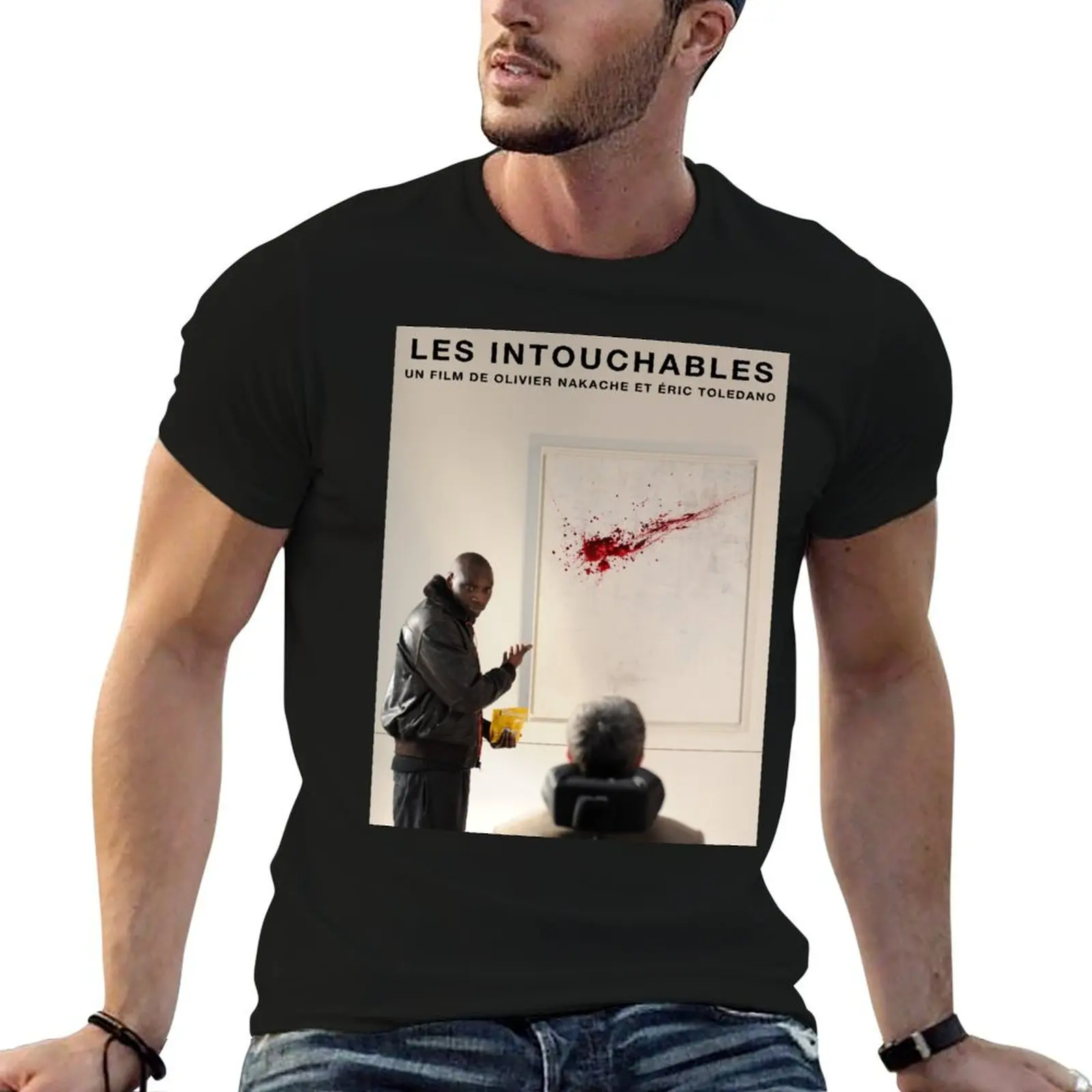 

Les Intouchables Film Movie Poster T-Shirt t shirts designer man t shirt cotton T-Shirt