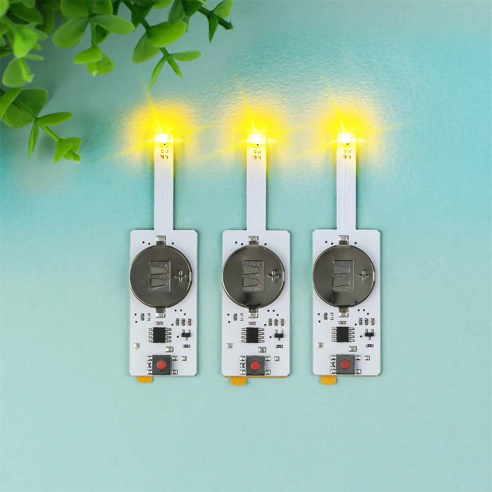 Bougie LED éclatante pour carte d'anniversaire lumineuse, bricolage, Scrapbooking, carte cadeau de noël et d'halloween, artisanat interactif fait à la main