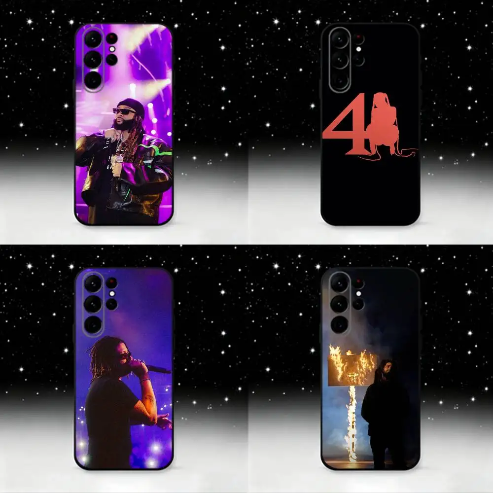 

P-PartynextdoorS Phone Case For Samsung S25,S24 Ultra,S20,S30 plus,S22 plus,S23,S30 Ultra 5G Silicone Black Shell