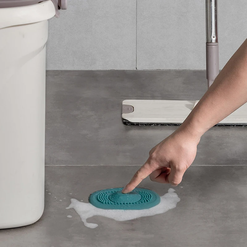 سيليكون مكافحة حجب حوض الاستحمام سدادة للحمام الطابق استنزاف دش بالوعة المطبخ المنزلية مصفاة أداة الشعر سدادة الماسك