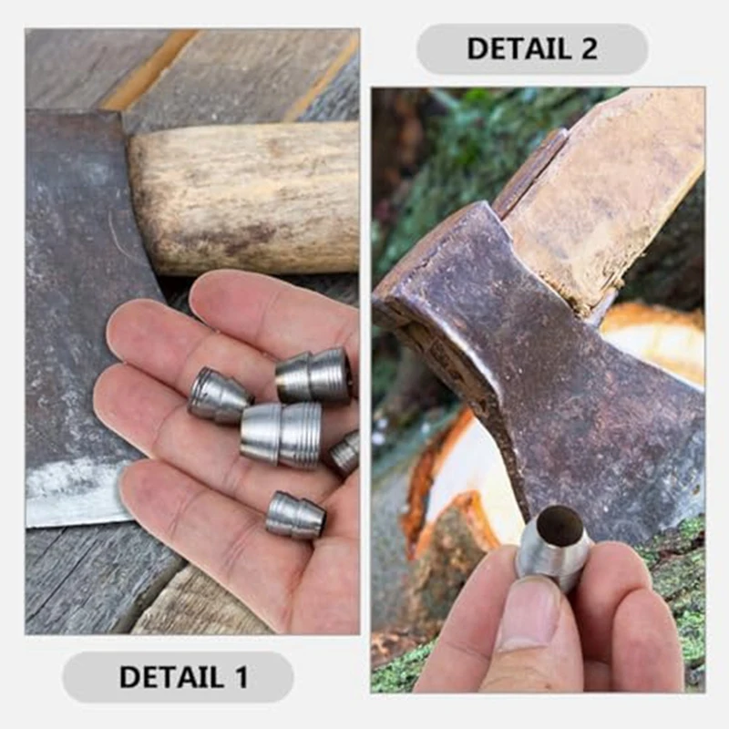 20Pcs Safety Handle Wedges Handle Replacement Iron Handles Splitting Wedges Conical Handle Wedges For Claw Hammer Sledge
