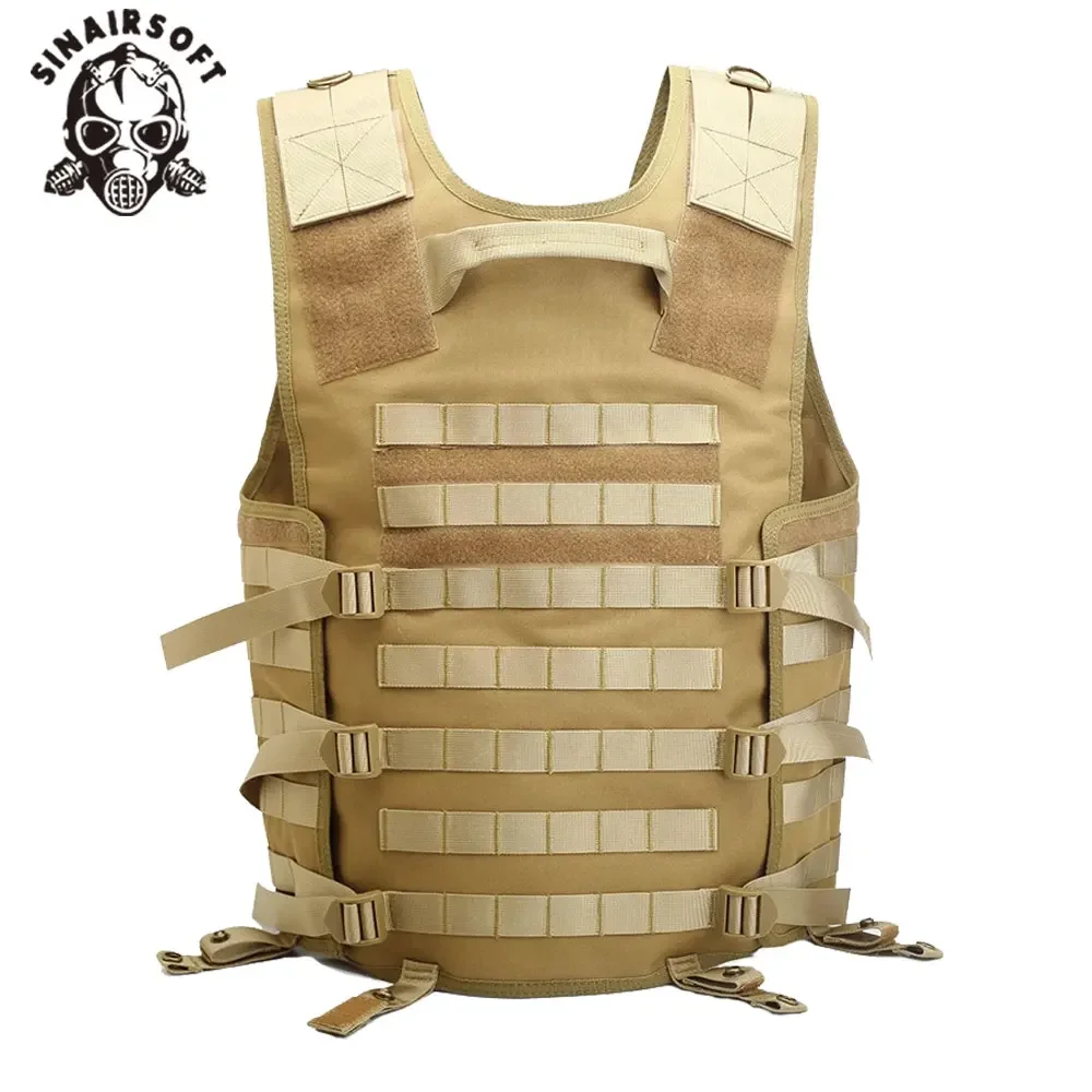 

Tactical Molle Modular Nylon Vest With Hidden Mesh Hydration Pocket Outdoor Sport Fishing Safety Vests Hunting Combat Equipment