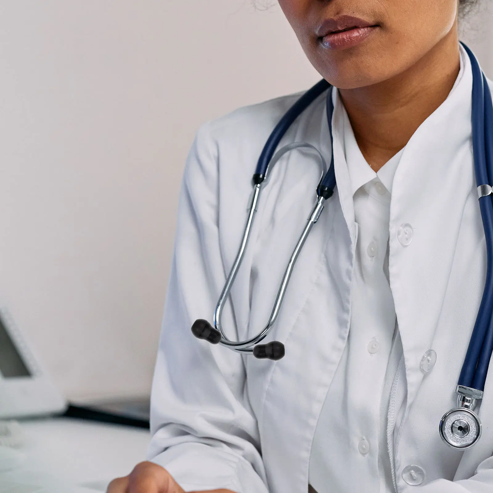 

10pcs Silicone Earbuds 2.5Mm For Stethoscope Replacement Tips Universal Fit Earplugs Comfortable Durable Accessory