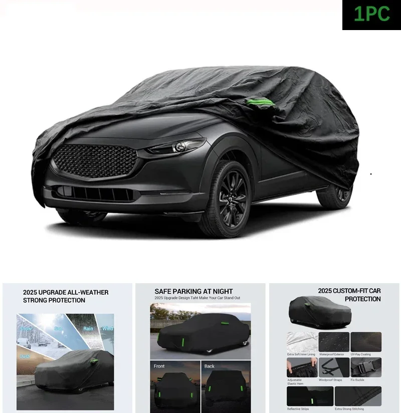 

Car Cover Custom Fit Waterproof All Weather for Automobiles Rain Snow Sun Protector Indoor Outdoor For 2020-2025 Mazda CX-30