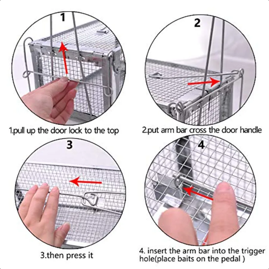 Quality Rat Trap Humane Live Animal Mouse Cage Traps Catch and Release Mice Rats Chipmunk Pests Rodents and Similar Sized Pests