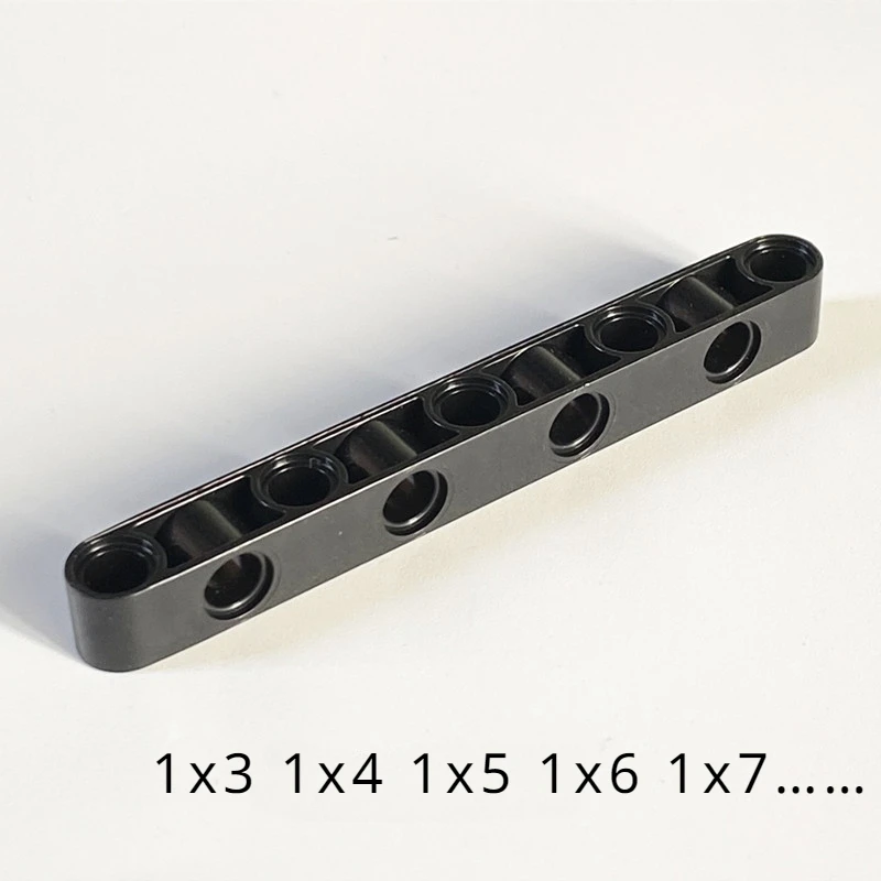 Small Particle Building Block High-tech Parts  Beams with Double Sides Pin Holes Compatible with lego Moc Accessories