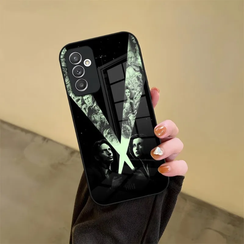 The X Files TV Phone Case Tempered Glass For Samsung S23 S22 S21 S30 S20 S9 S10E Note 20 10 Ultra Pro Plus Coque