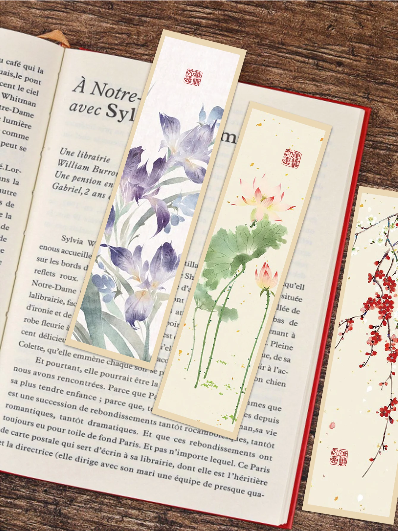 Imagem -04 - Chinese Pintura Estilo Bookmark Páginas de Leitura Marcação do Livro Notebook Marcação Cartão Student Papelaria 30 Pcs