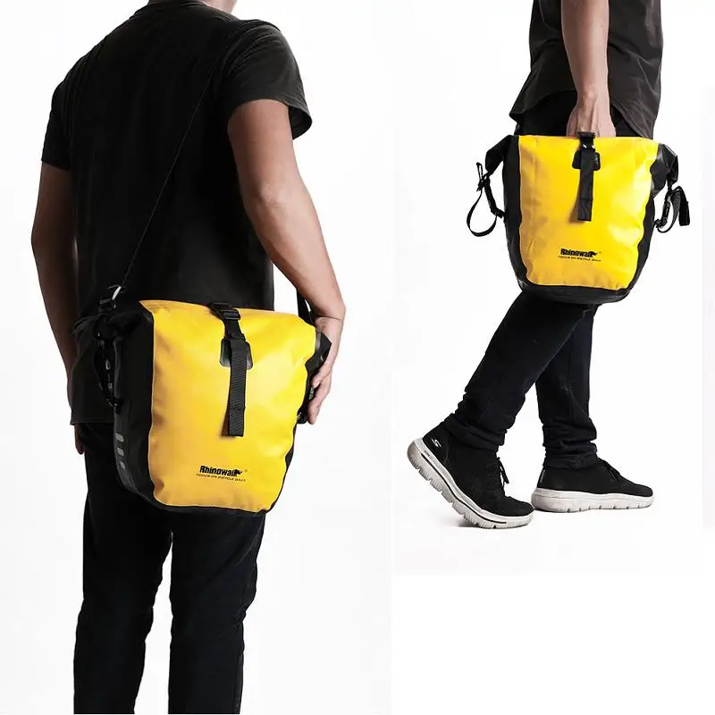 Bolsa para Bicicleta Rhinowalk 7L-15L Impermeável Rack Dianteiro — foto 5