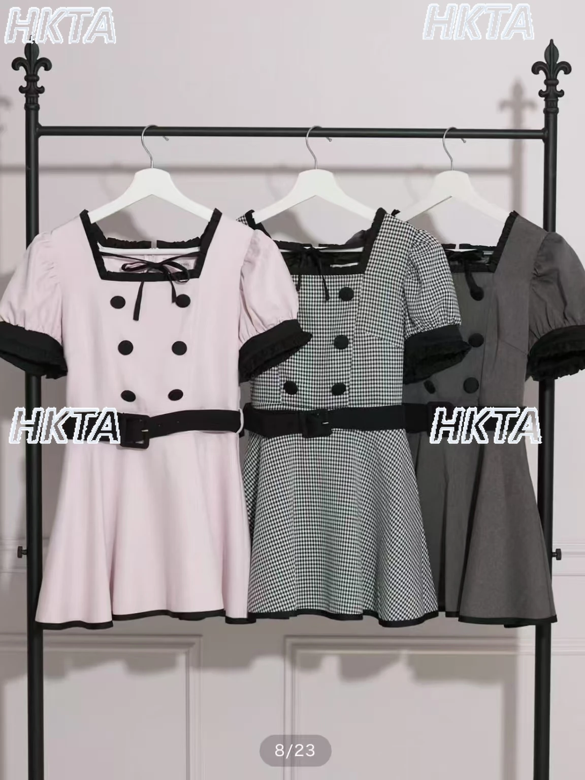 2025 New Japanese Style Lace-Up Buttoned Dress Shorts Set Turn-Down Collar Puff Short Sleeves 2-Piece Sets Women Casual Outfits