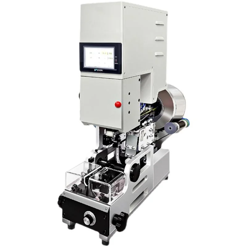 Semi-automatic Cable Waterproof Plug Sealing Inserting Threading Machine Wire Stripped Half-stripped Machine Model