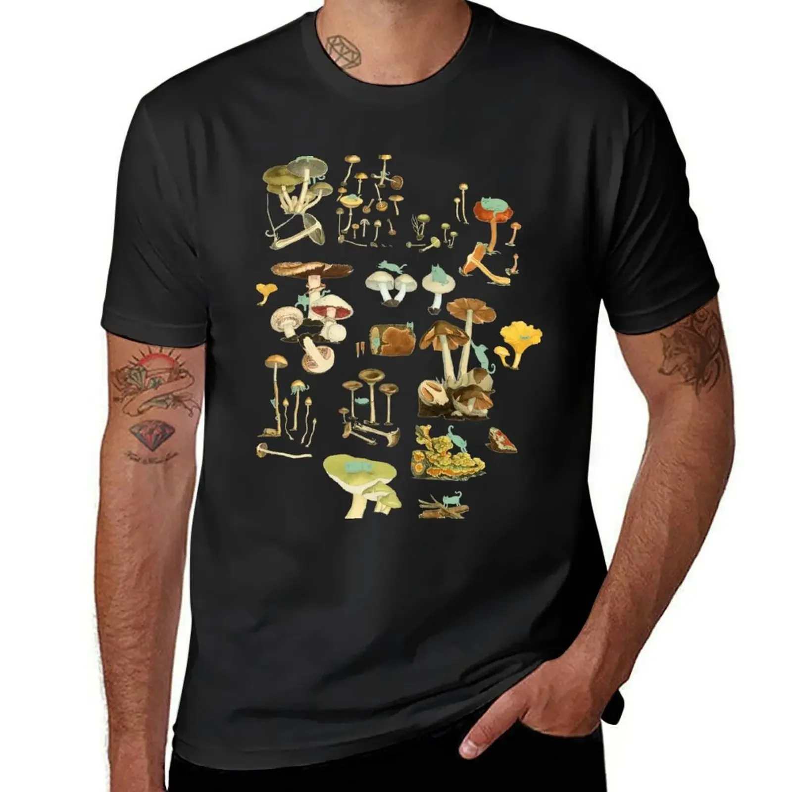 

Feline Fungus! T-Shirt oversized blanks anime shirt luxury clothes men