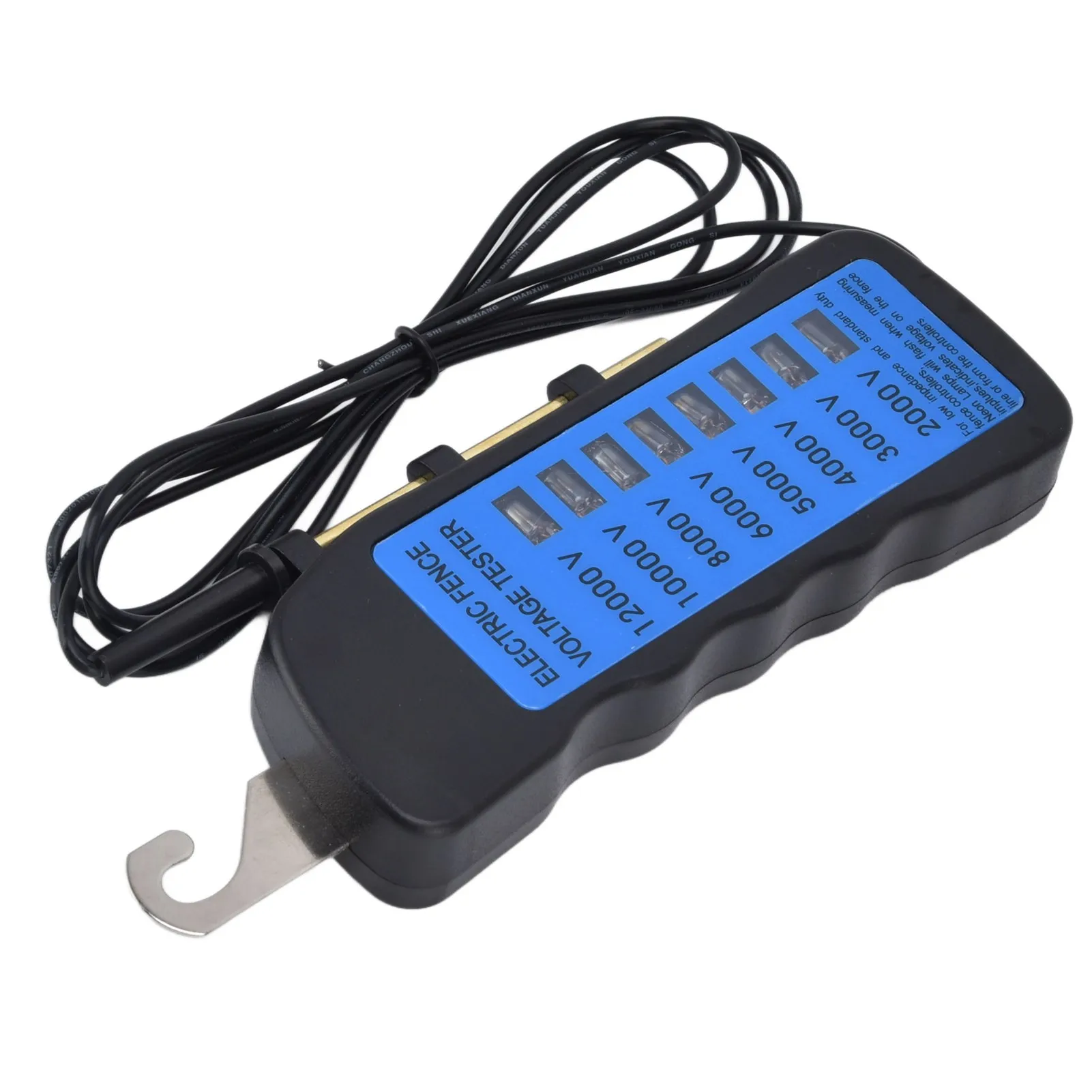 Portable 12KV Electric Fence Tester Handheld High Voltage Voltage Tester Digital Display Electric Tester Livestock Protection