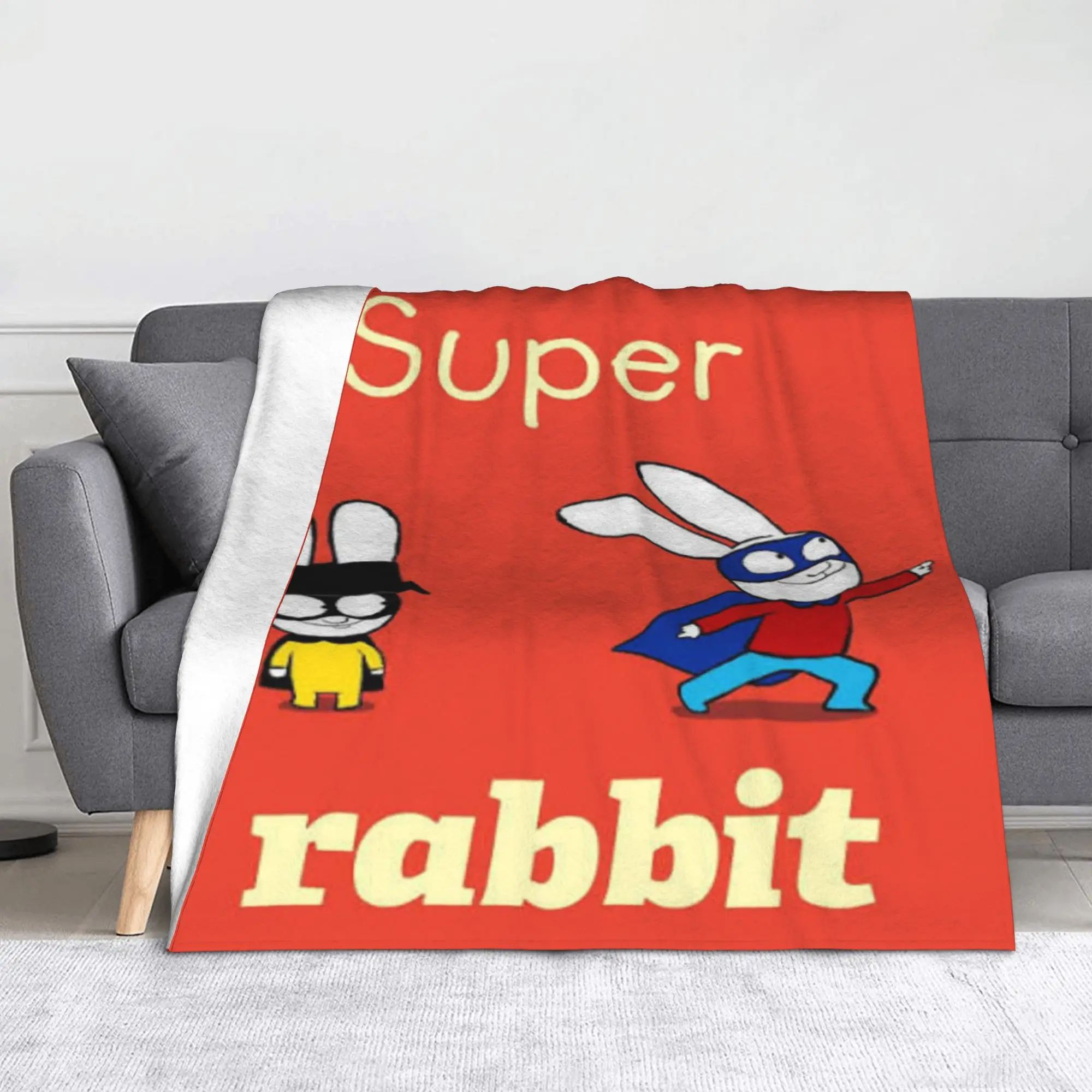 Simon Super Rabbit Accessories Blanket Ultra Soft  Throw Blankets for Bed 50x60 Inches Multi-size Bedding Throws