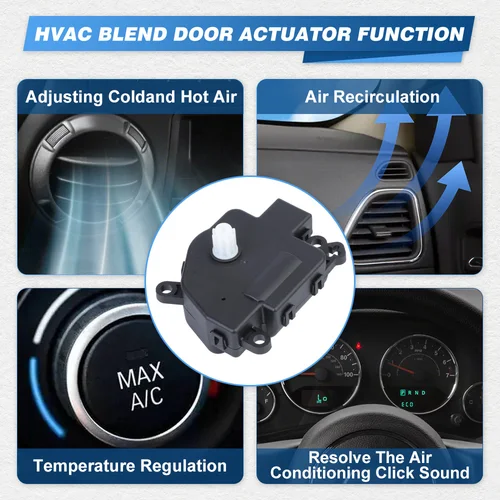 Imagen 2 del producto Para Ford Fiesta 2011 2012 2013 2014 2015 2016 Actuador de puerta de mezcla de aire de calentador HVAC de 5 pines 604-400, 604400 , BE8Z19E616B