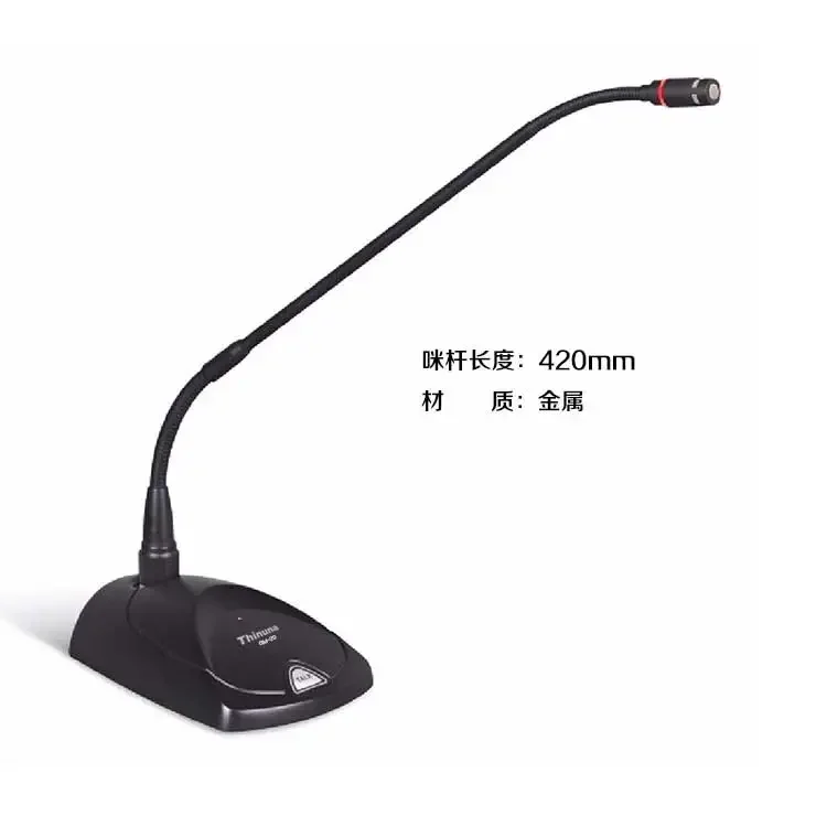 

Thinuna GM-20 Professional Directional Condenser Microphone 48V DC Phantom Mini USB Output Radio Recording Conference Room Use