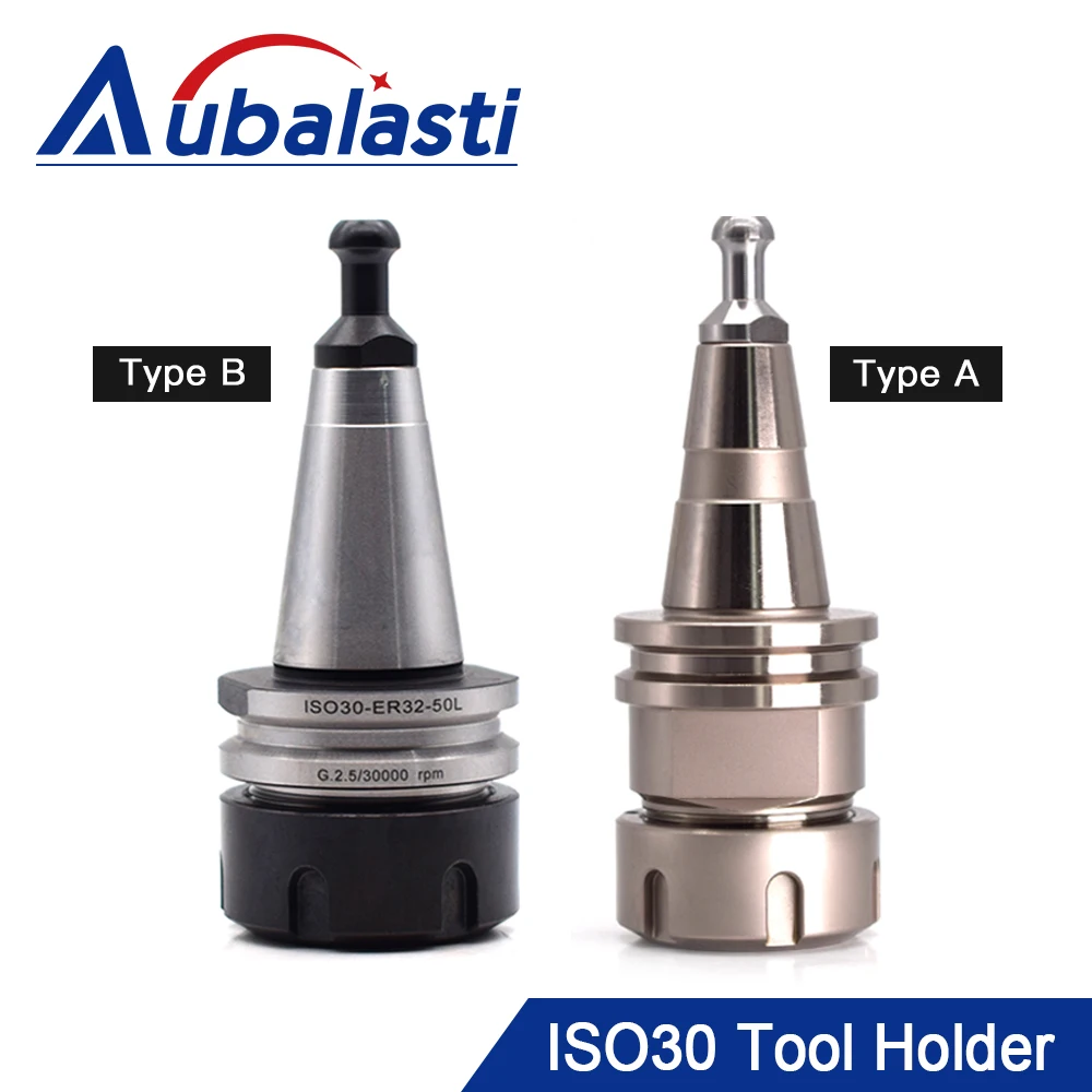 

Aubalasti Stainless Steel Collet Chuck ISO30 ER32 Balance Collet Chuck G2.5 30000RPM CNC Milling Lathe Tool Holder ferramentas