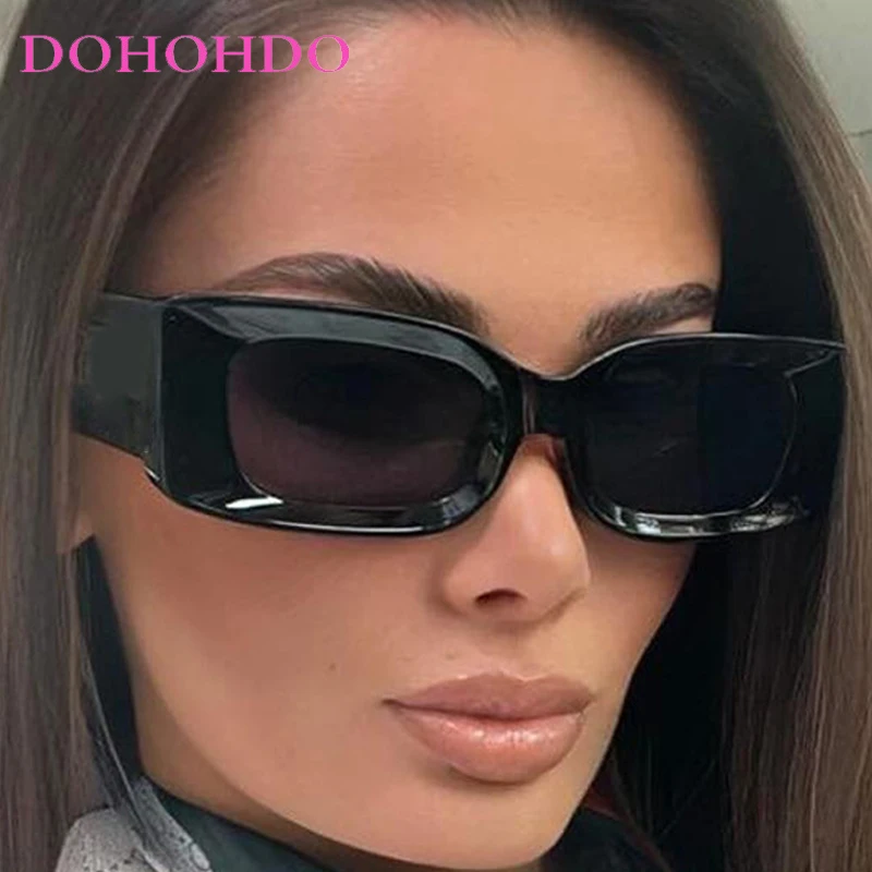 

New Women Sunglasses Fashion Trendy Vintage Square Frame Glasses Girls Outdoor Travel Sun Rectangle Glasses Ladies Eyewear UV400