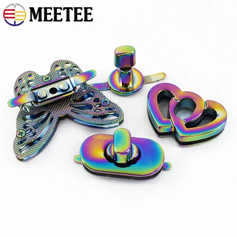 

1-3Pcs Meetee Bag Catch Twist Locks Clasp Metal Buckles Backpack Clothes Purse Decoration Closure Snap Hook DIY Bags Accessories