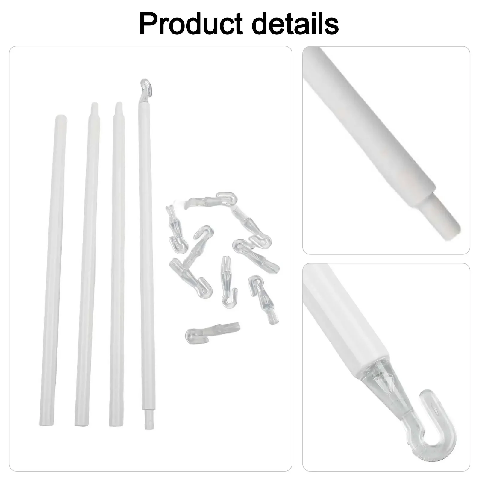 117CM Multi Stage Locking Blinds Pull Rod Reliable DIY Solution for Enhancing Home and Office Window Treatments
