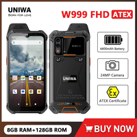 UNIWA W999 ATEX Explosion IP68 Walkie Talkie 6.3 Inch FHD Helio G99 8GB+128GB 4400mAh Smartphone Andriod NFC ATEX Certificate