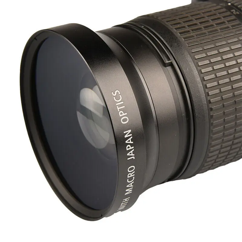 62mm 67mm 72mm 0.43X HD Super Wide Angle Lens Extension W/ Ditachable Micro Lens