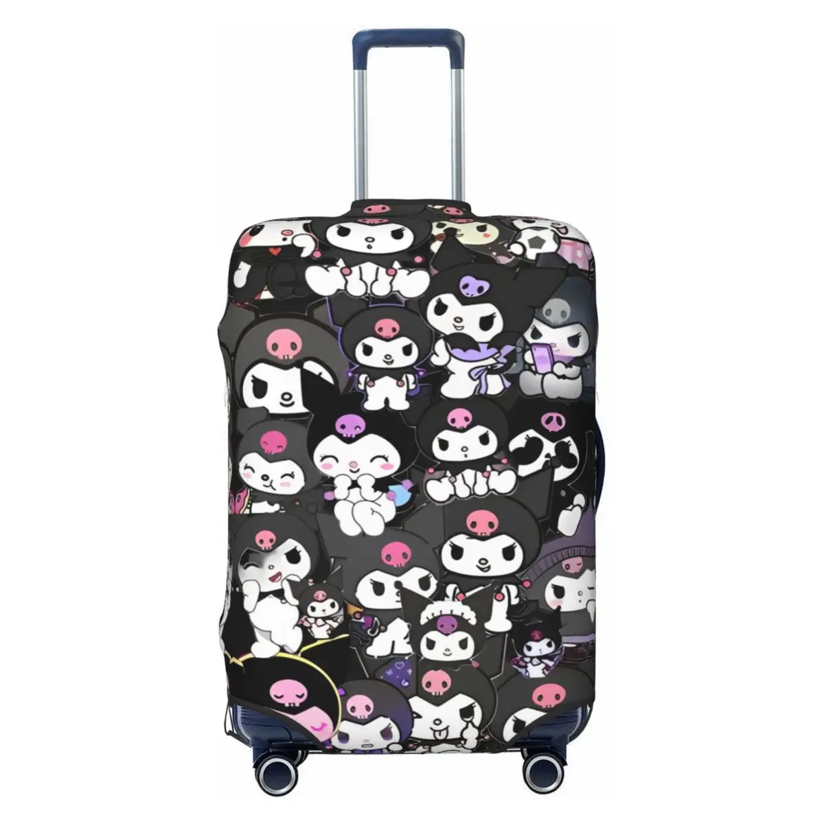 

Пользовательский милый чехол для чемодана Kuromi в стиле аниме, защита круизной поездки, чемодан для багажа с лентой для полета
