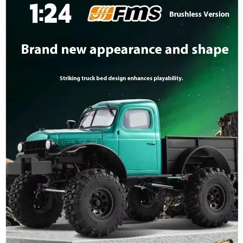 New 1:24 Fcx24 Mini Qilive Crawling Rc Car Brushless Off-Road Toy Truck Remote Control Vehicle Climbing Toy Car Boy'S Gift
