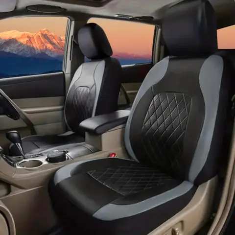 Universal Car Seat Covers PU Black Fashions Sports Seat Covers PU Car Seat Cover Universal Interior Accessories 10 best sales honda civic 2008 seat covers - №5