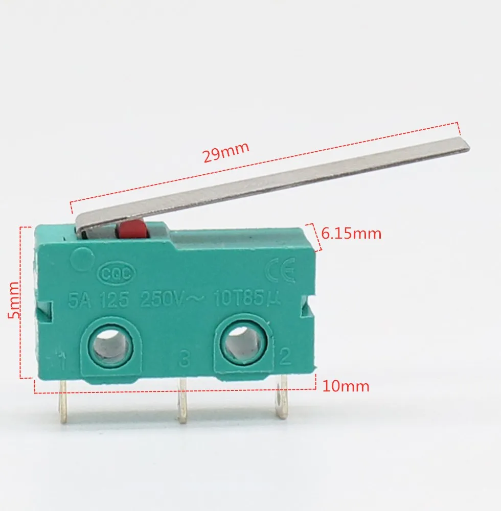 

5/10 шт. серебристый контактный 5A25 0 в микро-переключатель KW12 концевой переключатель для путешествий контактная кнопка 2 3 контакта переключатель для путешествий