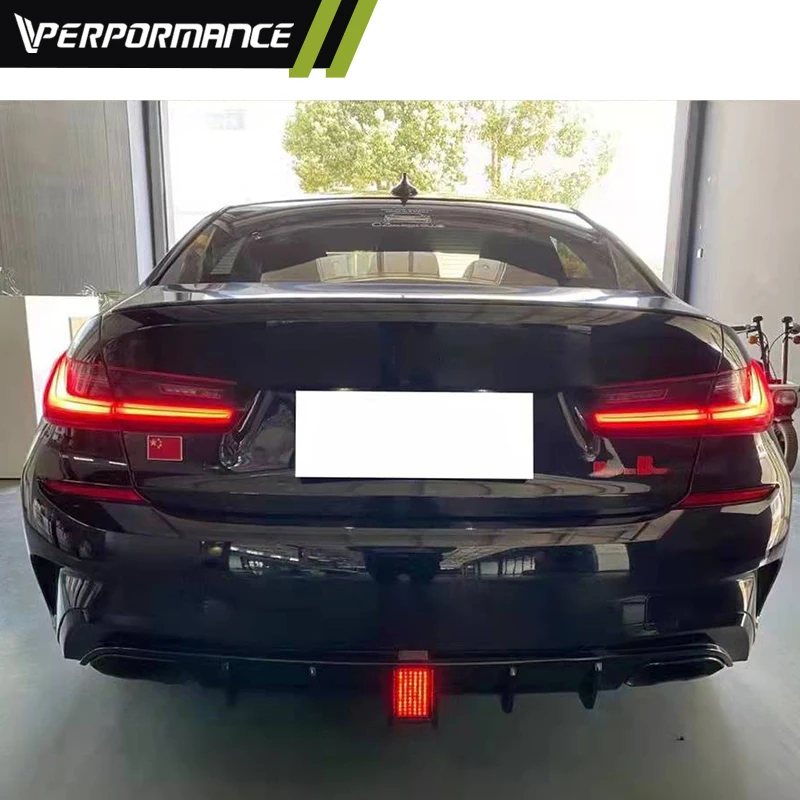 

STLF3Series G20 G28 Rear Bumper Diffuser Upgrade to DS Style Rear Lip PP Material Rear Diffuser Back Lips Splitter Back Spoiler