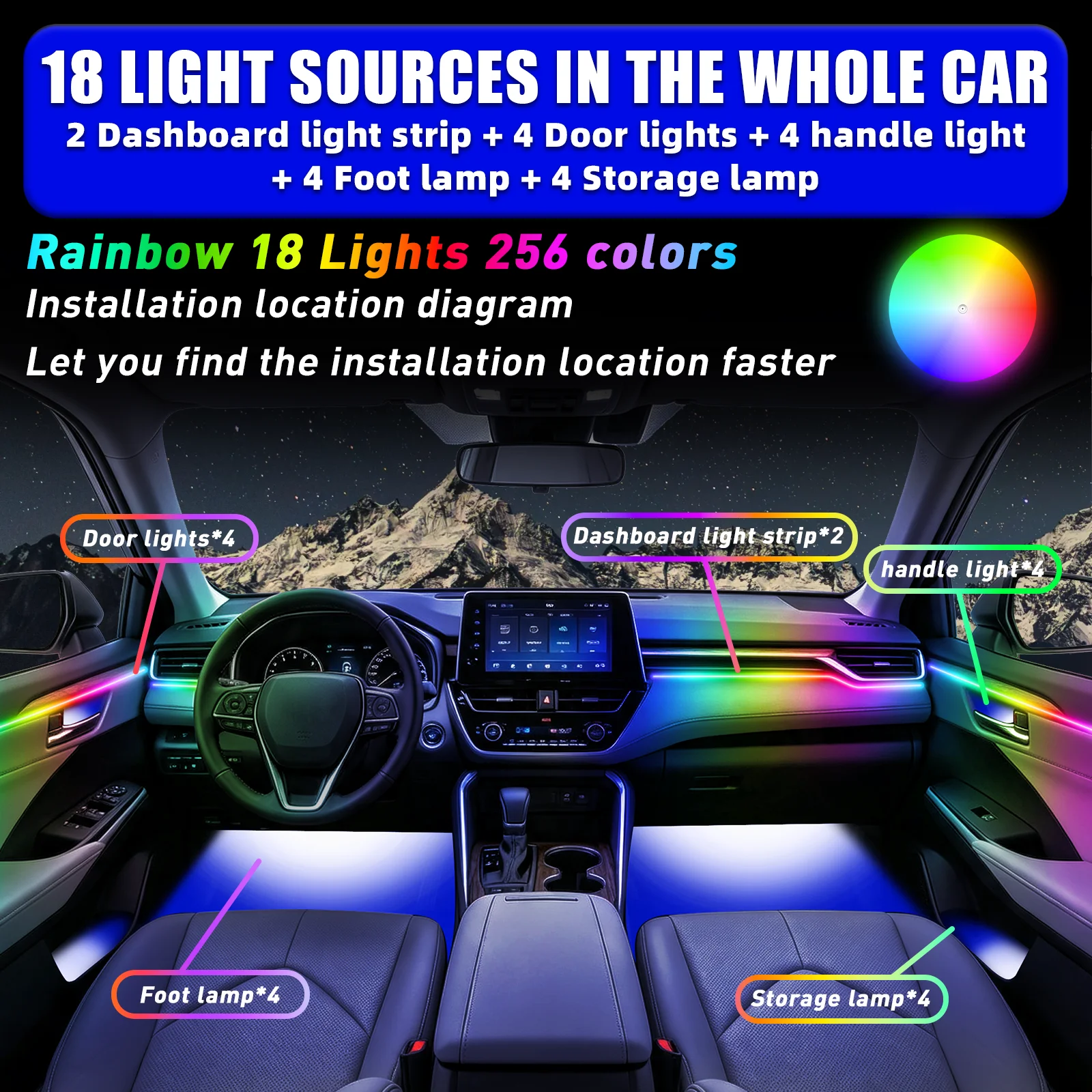 UNTUK TOYOTA Corolla 2021-2025 - Car Ambient Light Door Panel Acrylic ulasan dan harga