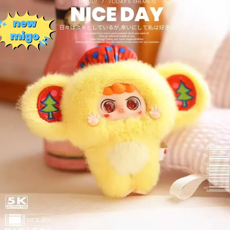 

new migo Baby Three Troublemaker Series Vinyl Blind Box Action Figure Toy Kawaii Dolls Mystery Box Children Birthday girl Gift