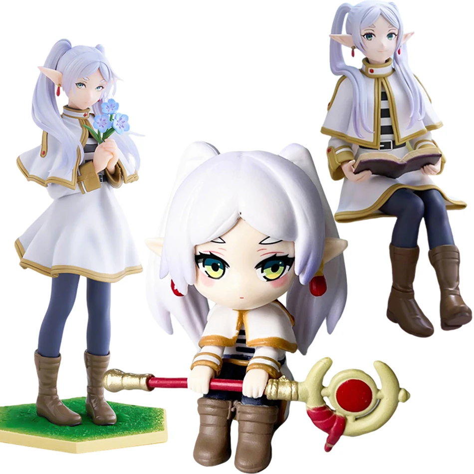 Anime Frieren: Beyond Journey's End Figur, Anime-Elfen-Frieren PVC-Statue, Sammlerstück, Puppe, Ornament, Spielzeug, Geschenk, sofort lieferbar
