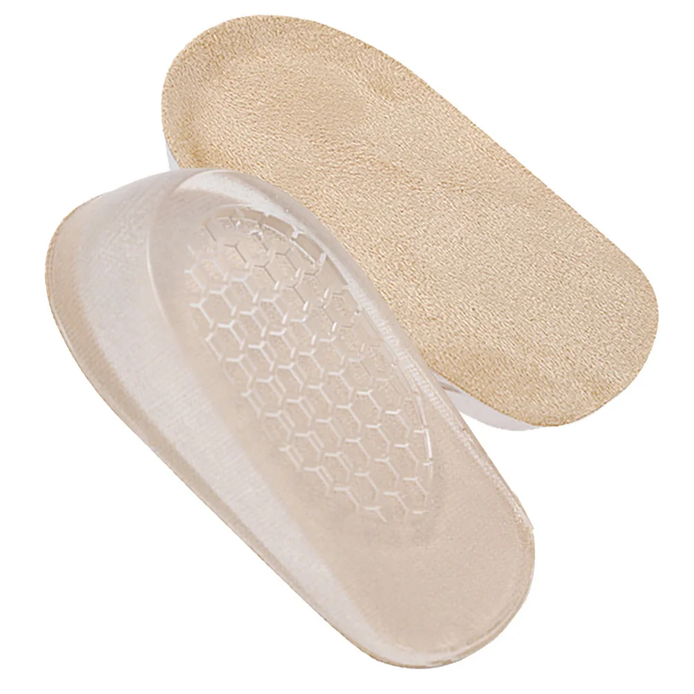 

1cm Heightening Half Insole Forefoot Cushion Soft Insert Absorption Pad Anti Slip Prevent Blisters Comfortable