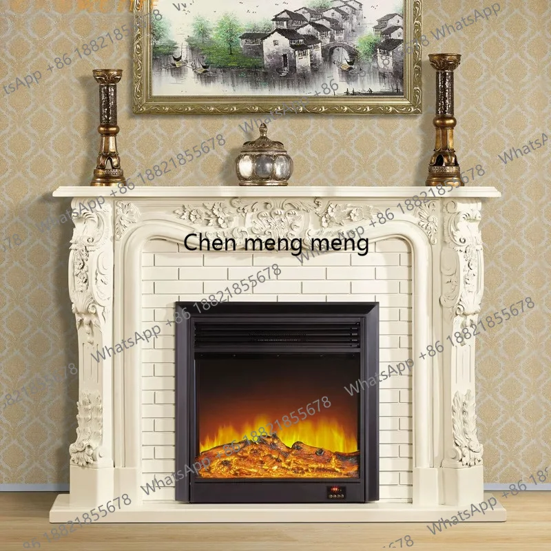 European and American fireplace 1.5 meters solid wood, European decorative fireplace