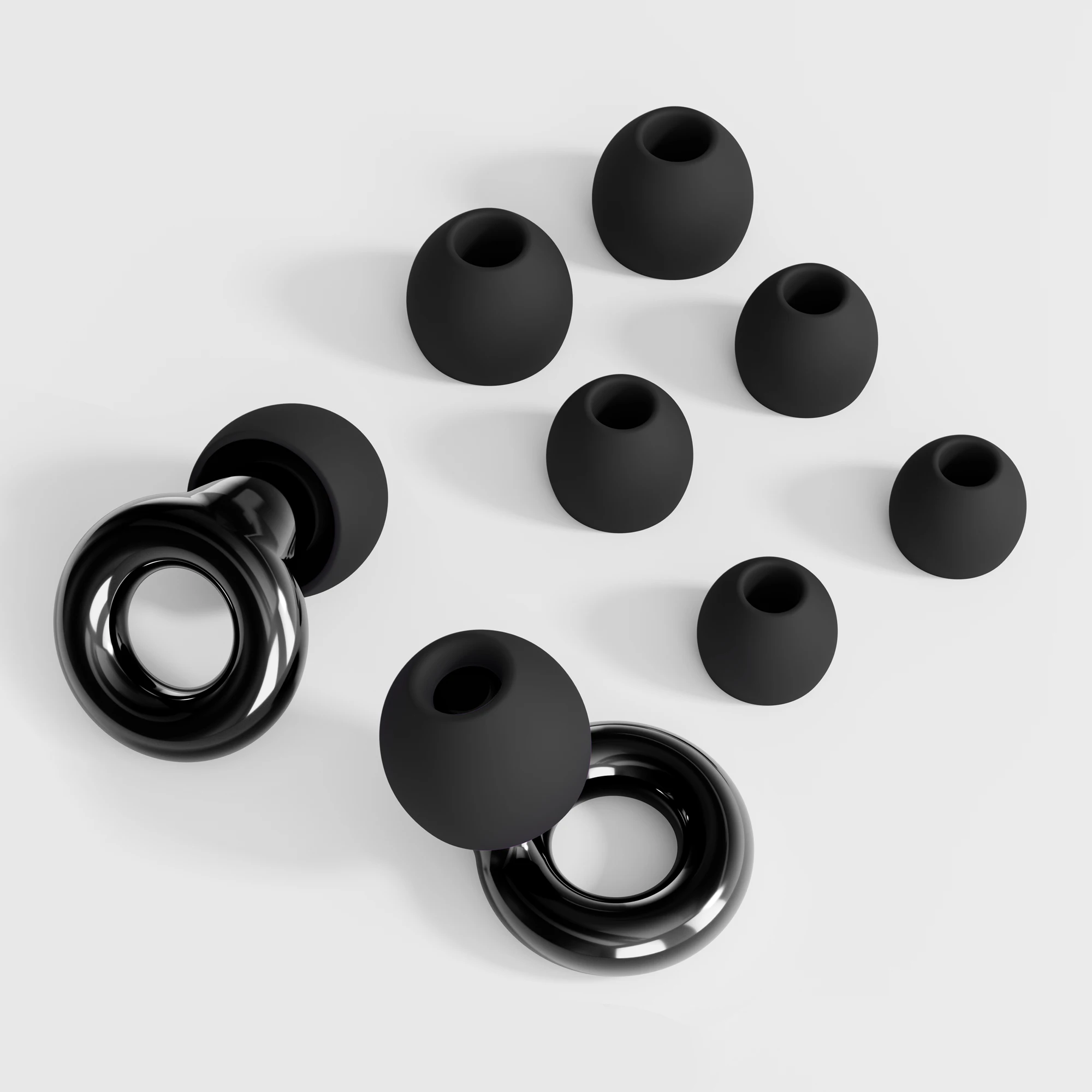 High-Fidelity Ear Plugs - Reusable 8 Ear Tips in XS/S/M/L - Concerts & Festivals, Live Events, Musicians, DJs