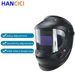 New  Big View 360°  with Side Window DIN9-DIN13 True color Welding Mask Welding Helmet