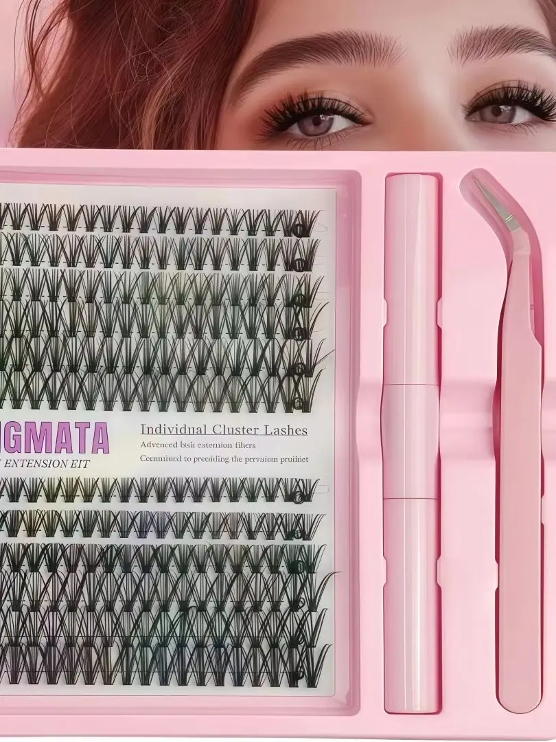 12 Reihen Wimpern im europäischen und amerikanischen Stil, 30P+40P, natürliche, dichte, segmentierte, großvolumige, individuelle Cluster-Wimpern für den einfachen Auftrags, Ultra – Detail 1
